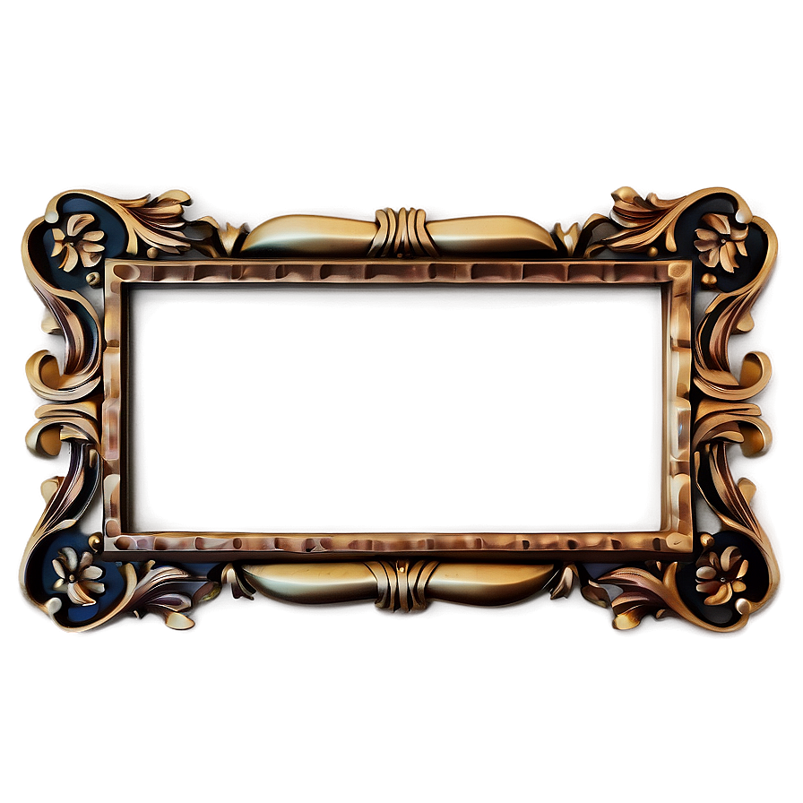 Minimalist Ornate Frame Png Oia