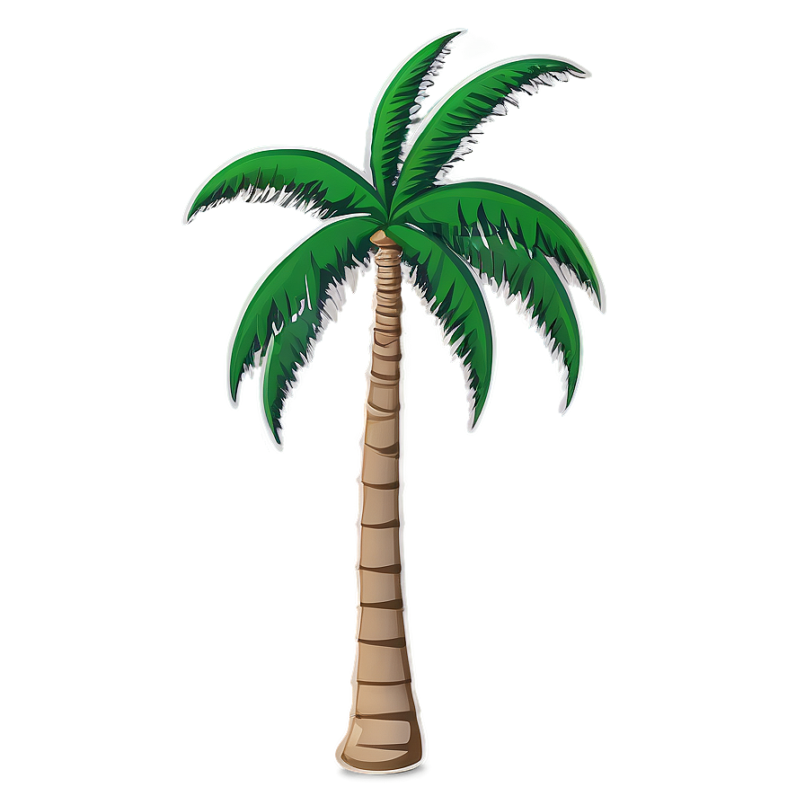 Minimalist Palm Tree Emoji Png 60