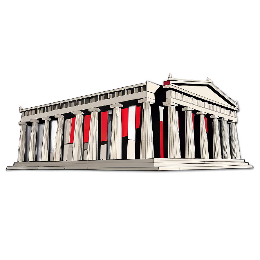 Minimalist Parthenon Design Png 91