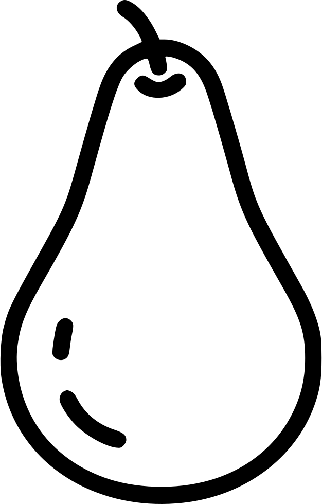 Minimalist Pear Line Art