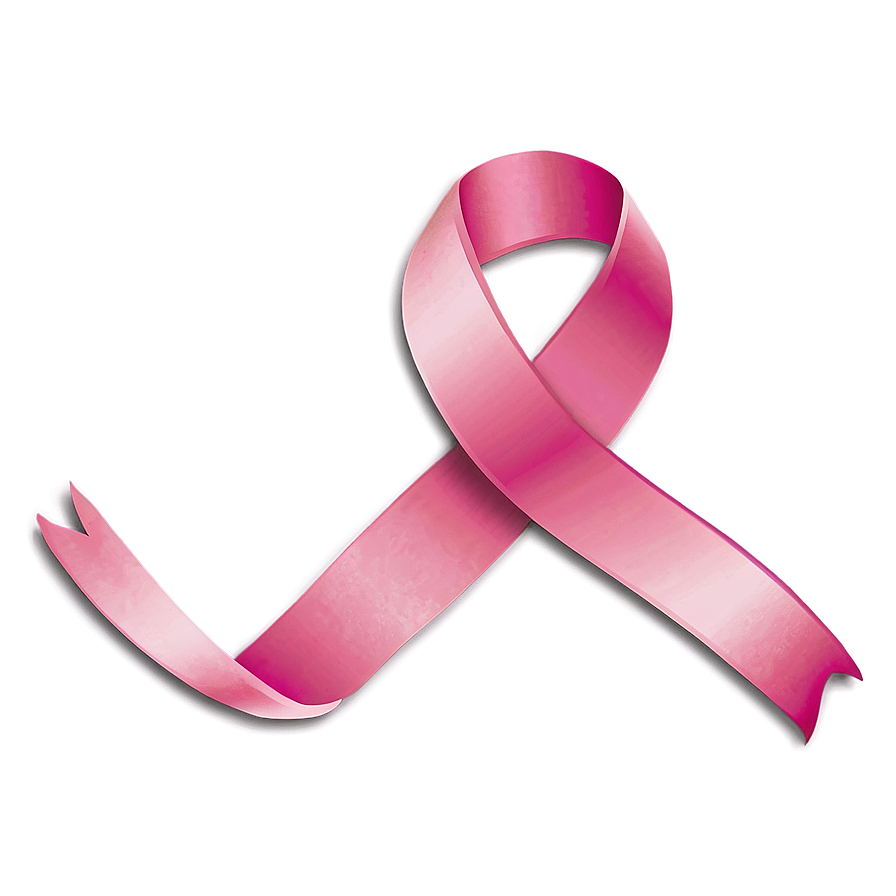 Minimalist Pink Ribbon Png 05252024