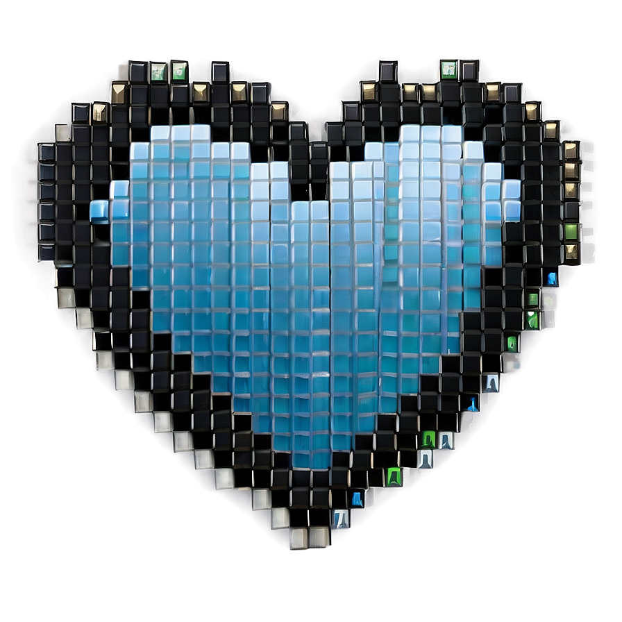 Minimalist Pixel Heart Png 05252024