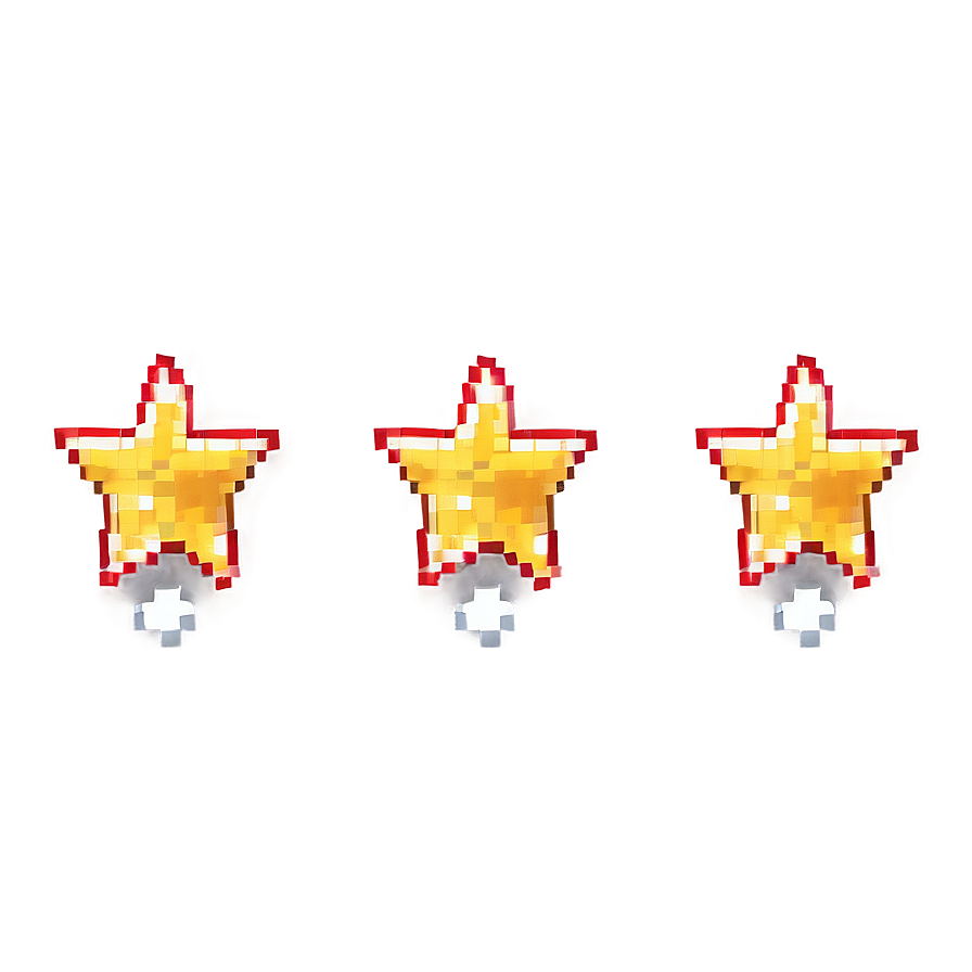 Minimalist Pixel Star Sign Png 72