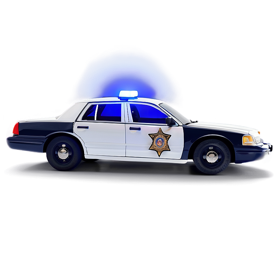 Minimalist Police Car Png 05252024