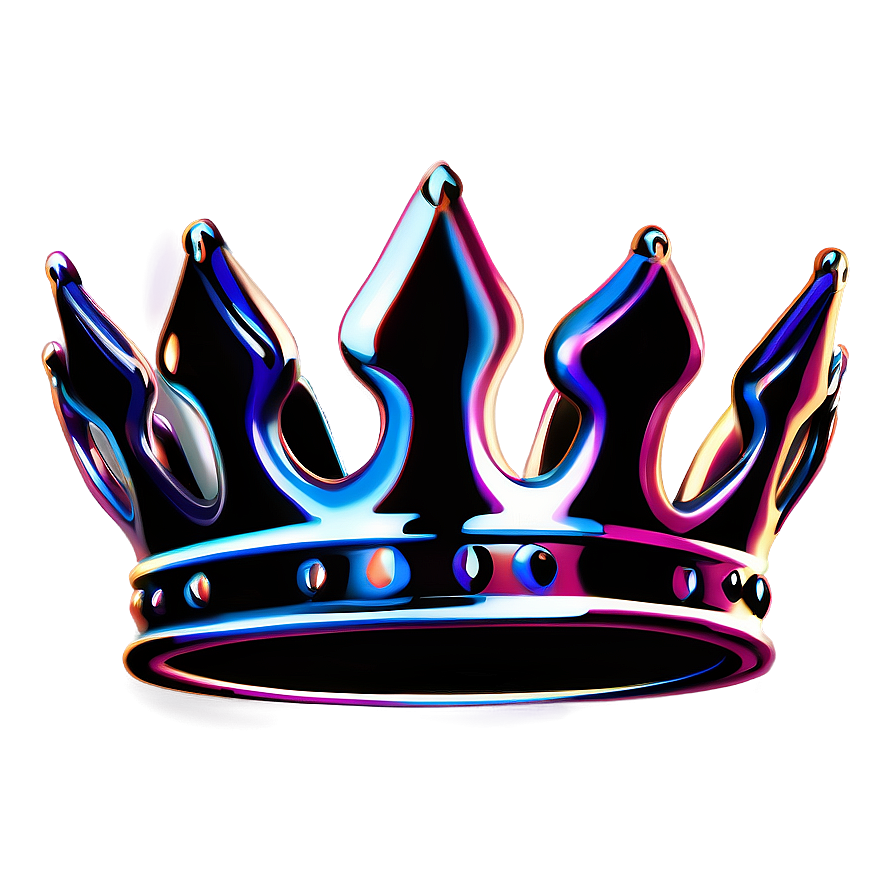 Minimalist Queen Crown Graphic Png 06292024