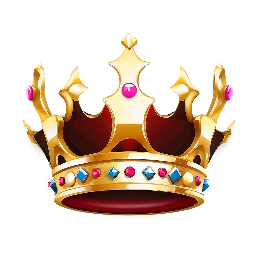 Minimalist Queen Crown Graphic Png 06292024