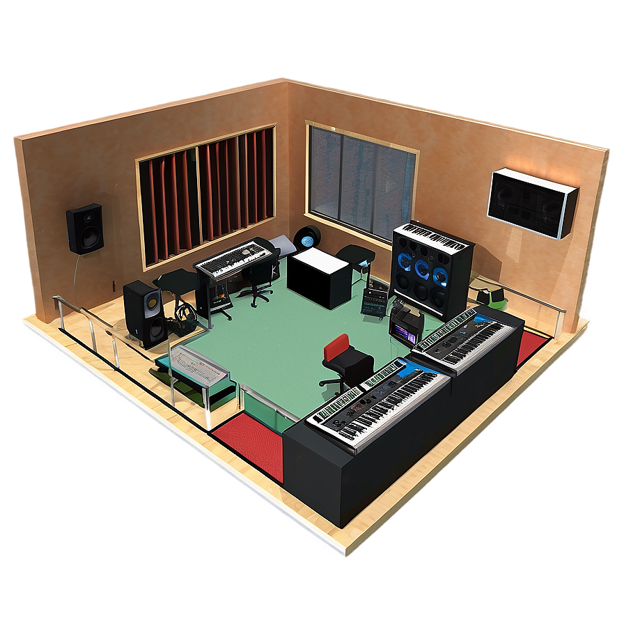 Minimalist Recording Studio Layout Png Cmf6