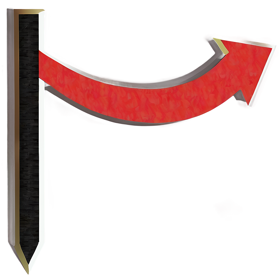 Minimalist Red Arrow Png Xyw