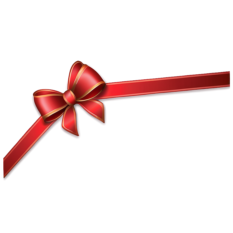 Minimalist Red Bow Png 05252024