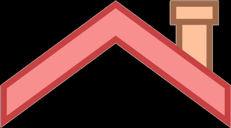 Minimalist Red Roof Icon