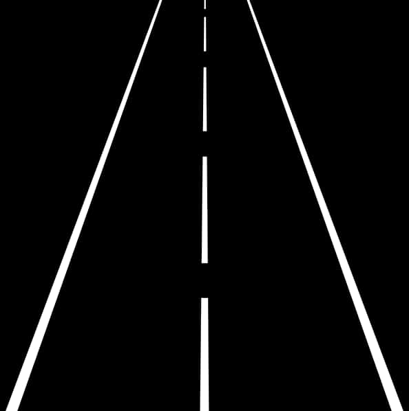 Minimalist Road Vanishing Point