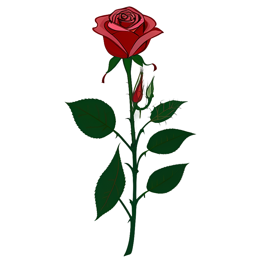 Minimalist Rose Clipart Png 06272024