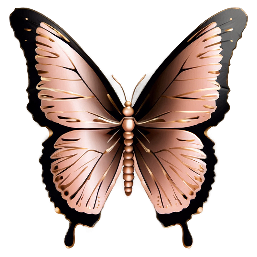 Minimalist Rose Gold Butterfly Png Cvs