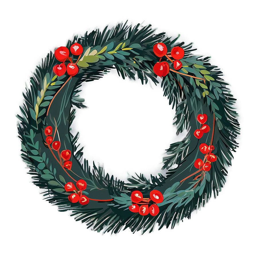 Minimalist Scandinavian Wreath Png 89