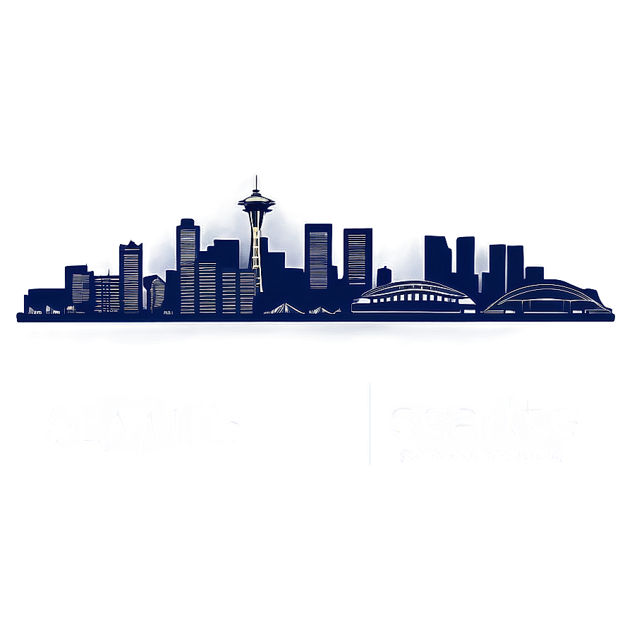 Minimalist Seattle Skyline Design Png Fyf