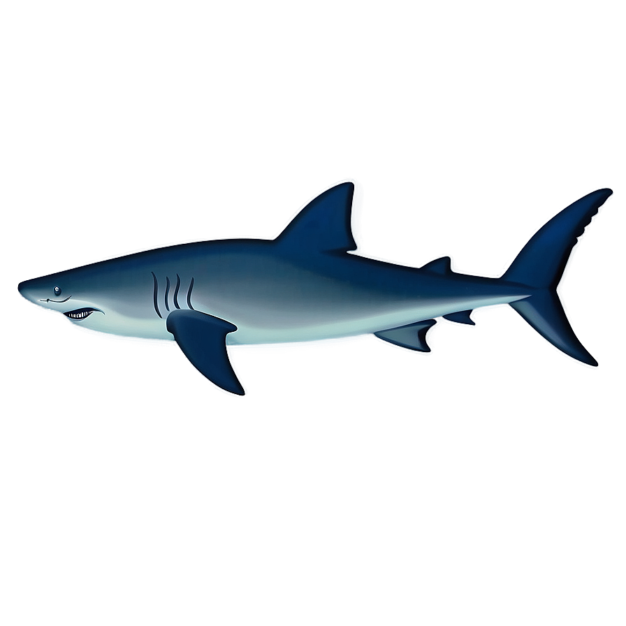 Minimalist Shark Design Png 05032024