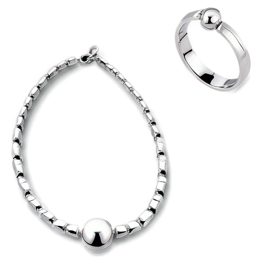 Minimalist Silver Jewelry Png 06112024