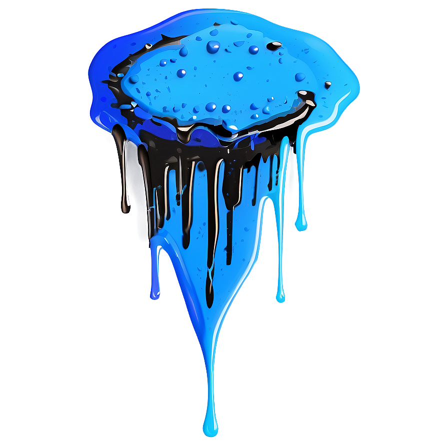 Minimalist Spray Paint Drip Png 06282024