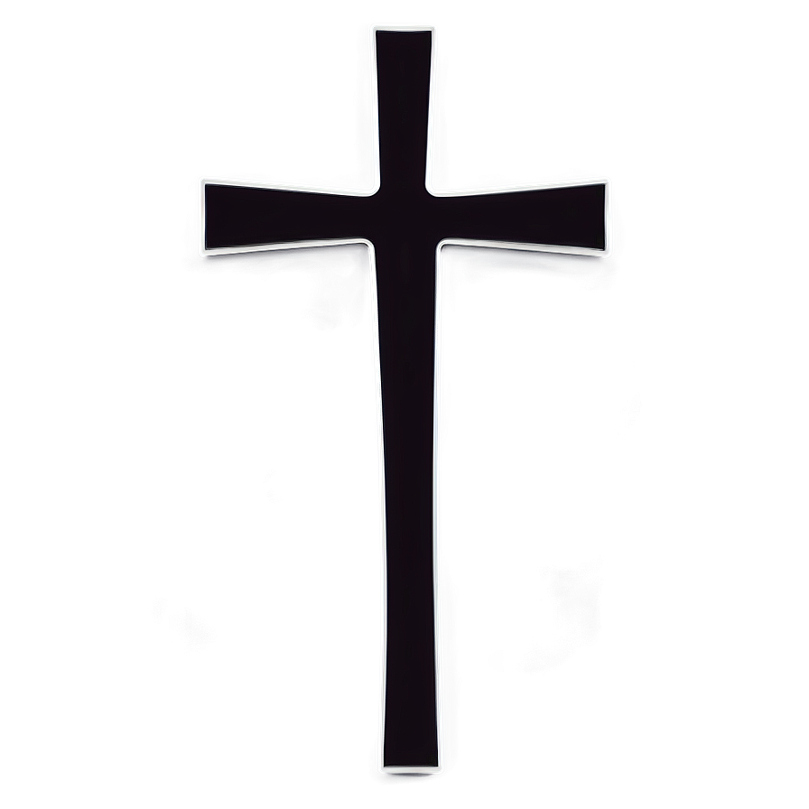 Minimalist Thin Cross Png 06292024