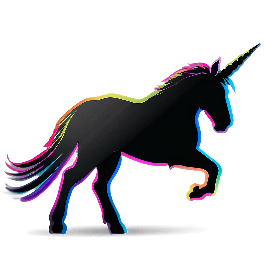 Minimalist Unicorn Silhouette Png Dkt