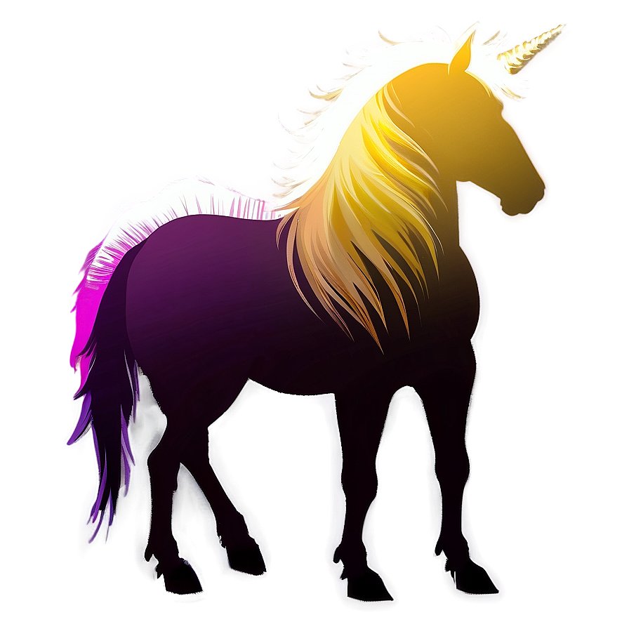 Minimalist Unicorn Silhouette Png Nhq34