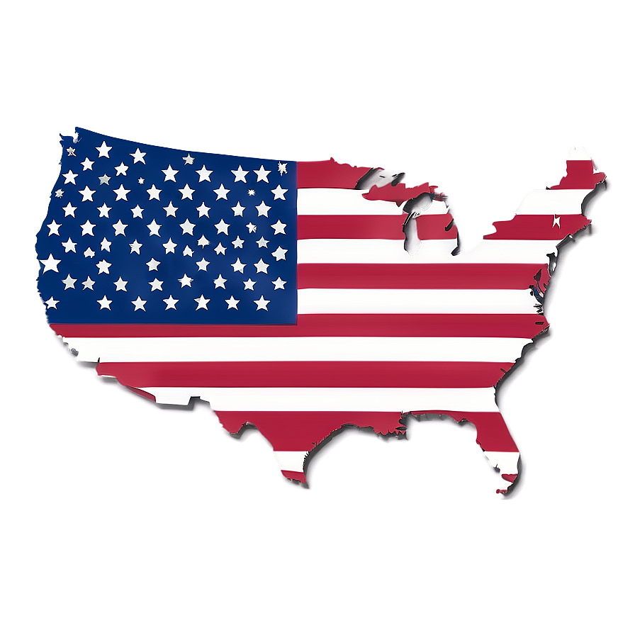 Minimalist Usa Outline Png Tmm