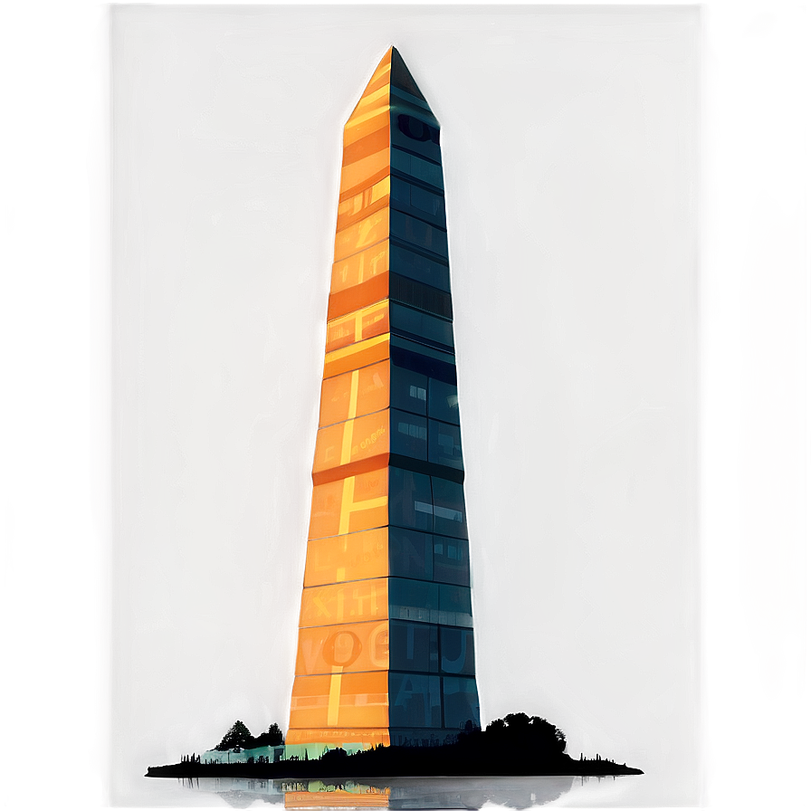 Minimalist Washington Monument Artwork Png Lhl21