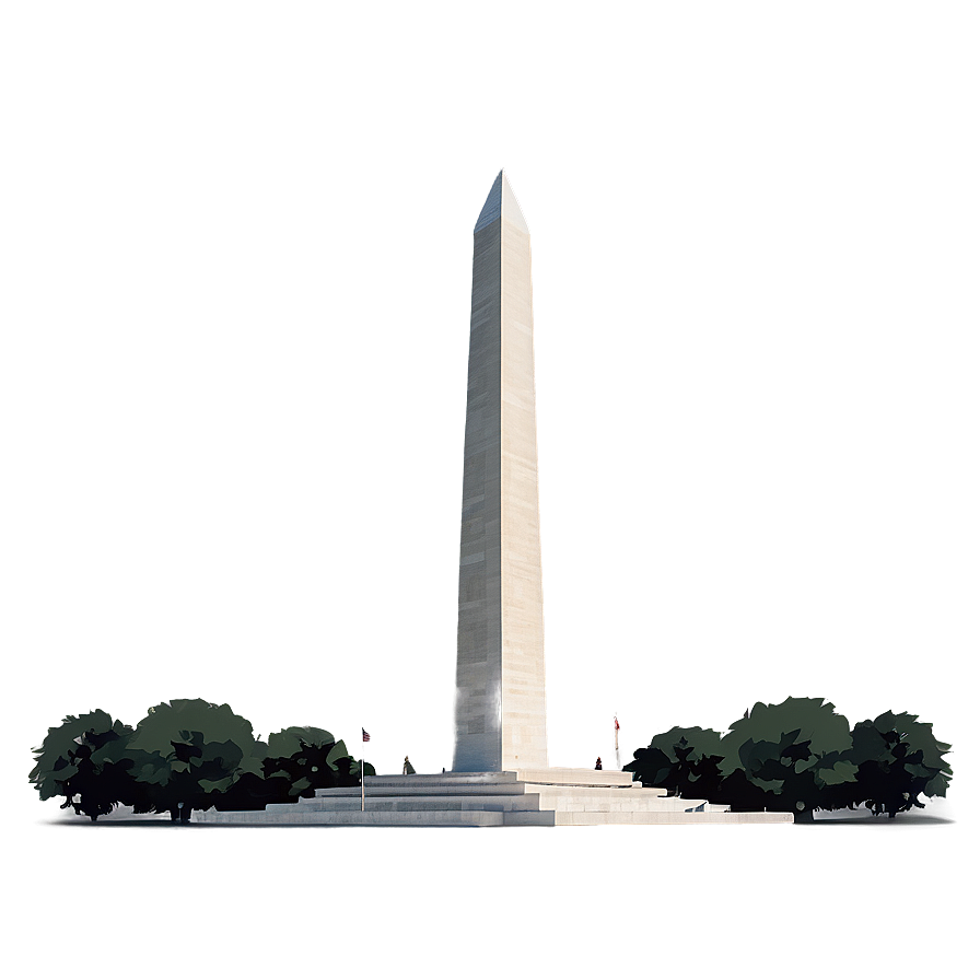 Minimalist Washington Monument Artwork Png Usi77