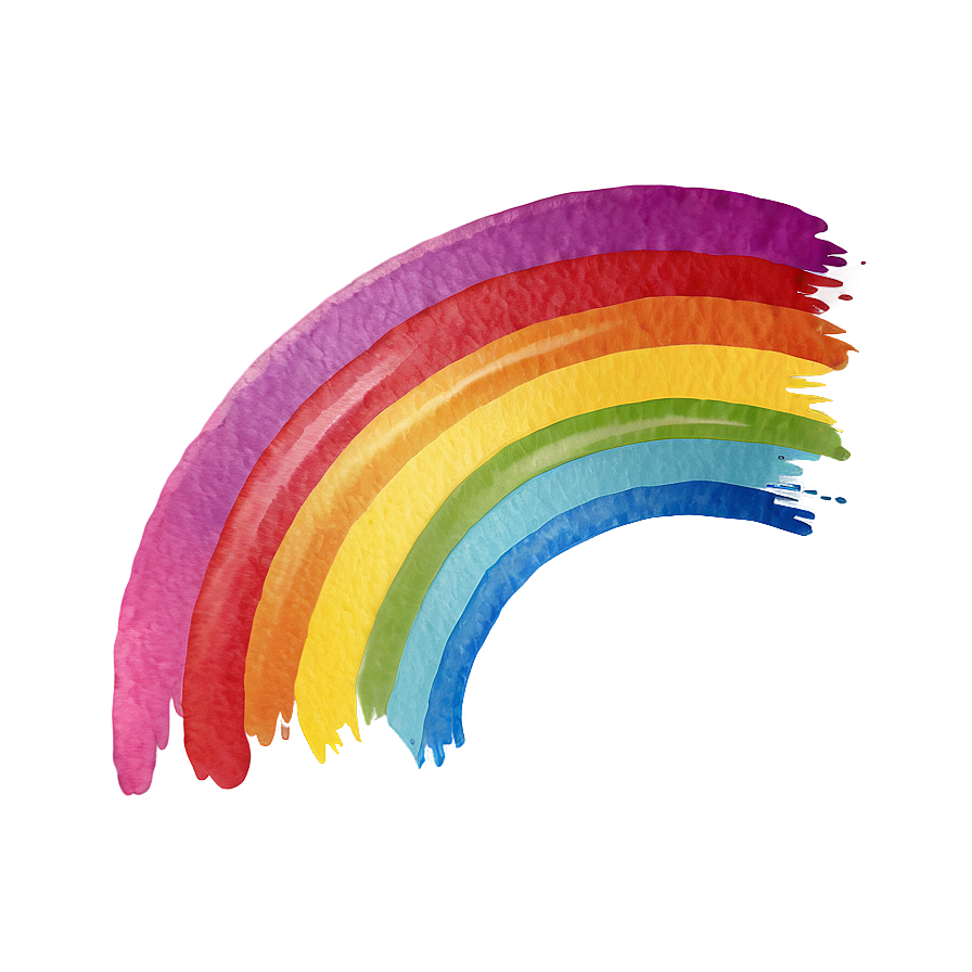 Minimalist Watercolor Rainbow Png 06272024