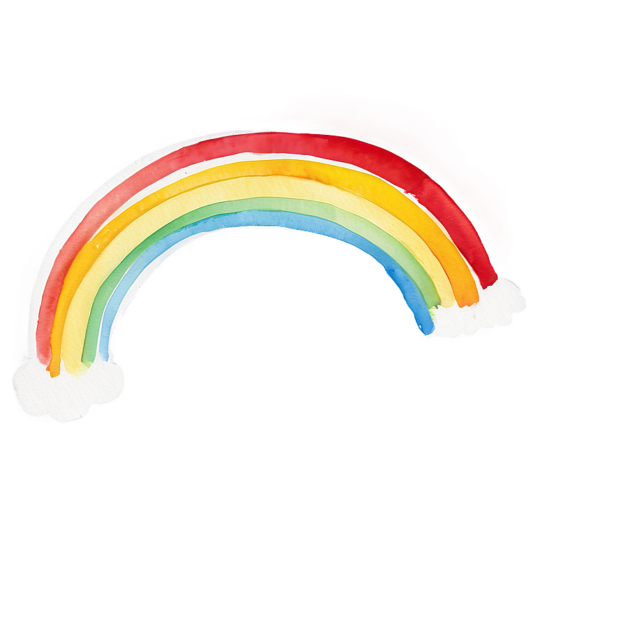 Minimalist Watercolor Rainbow Png Vkg19