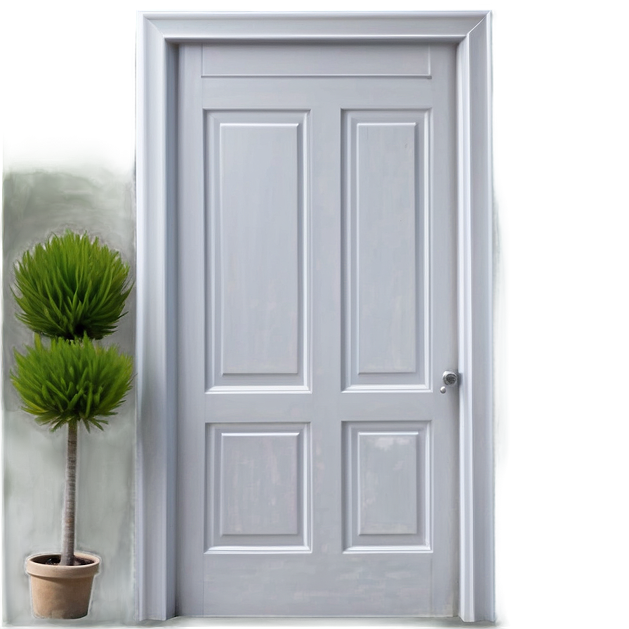 Minimalist White Door Png Lqq