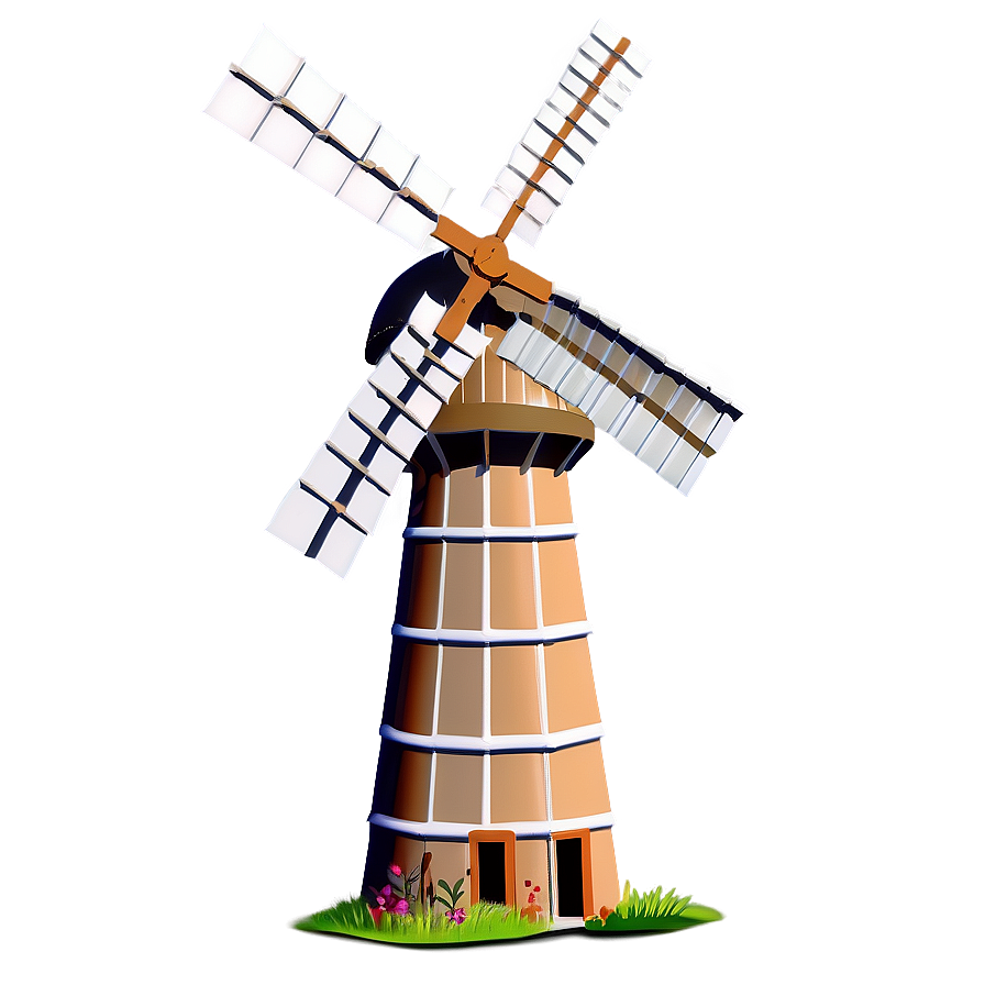 Minimalist Windmill Design Png Psy83