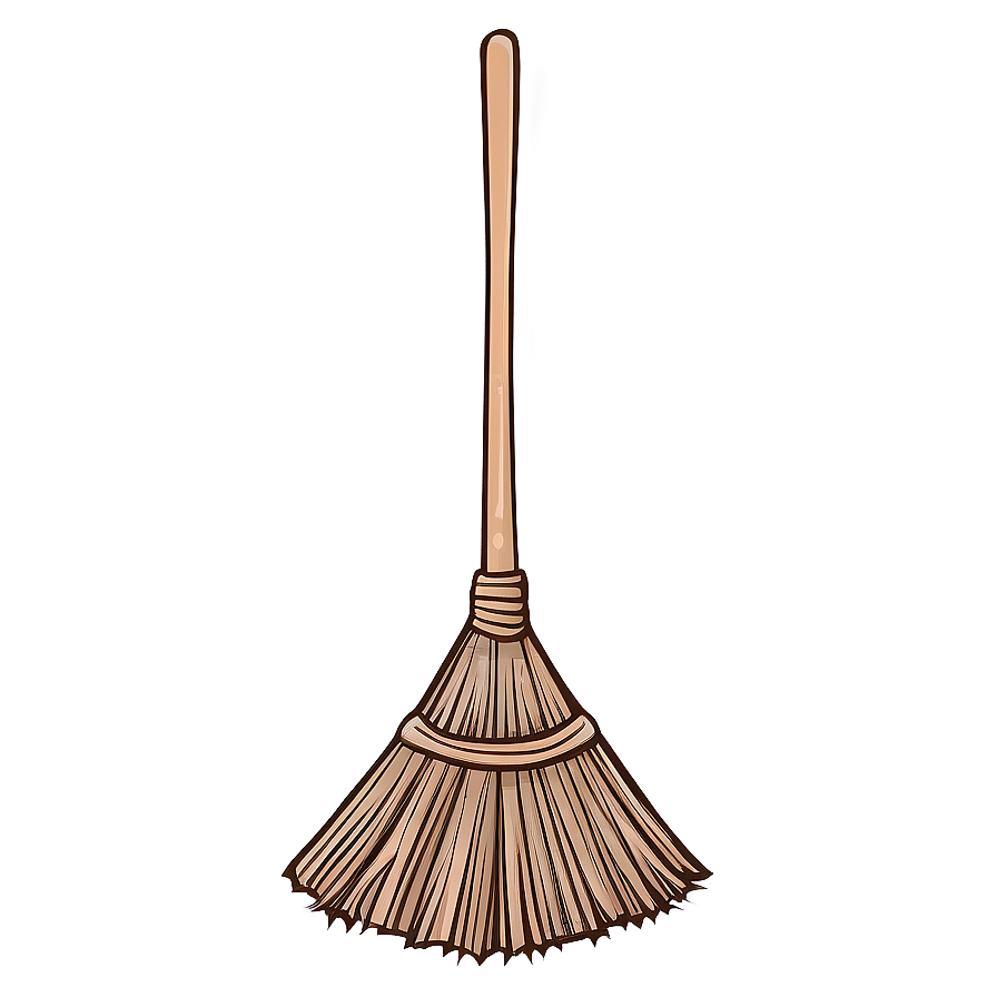 Minimalist Witches Broom Png 06292024