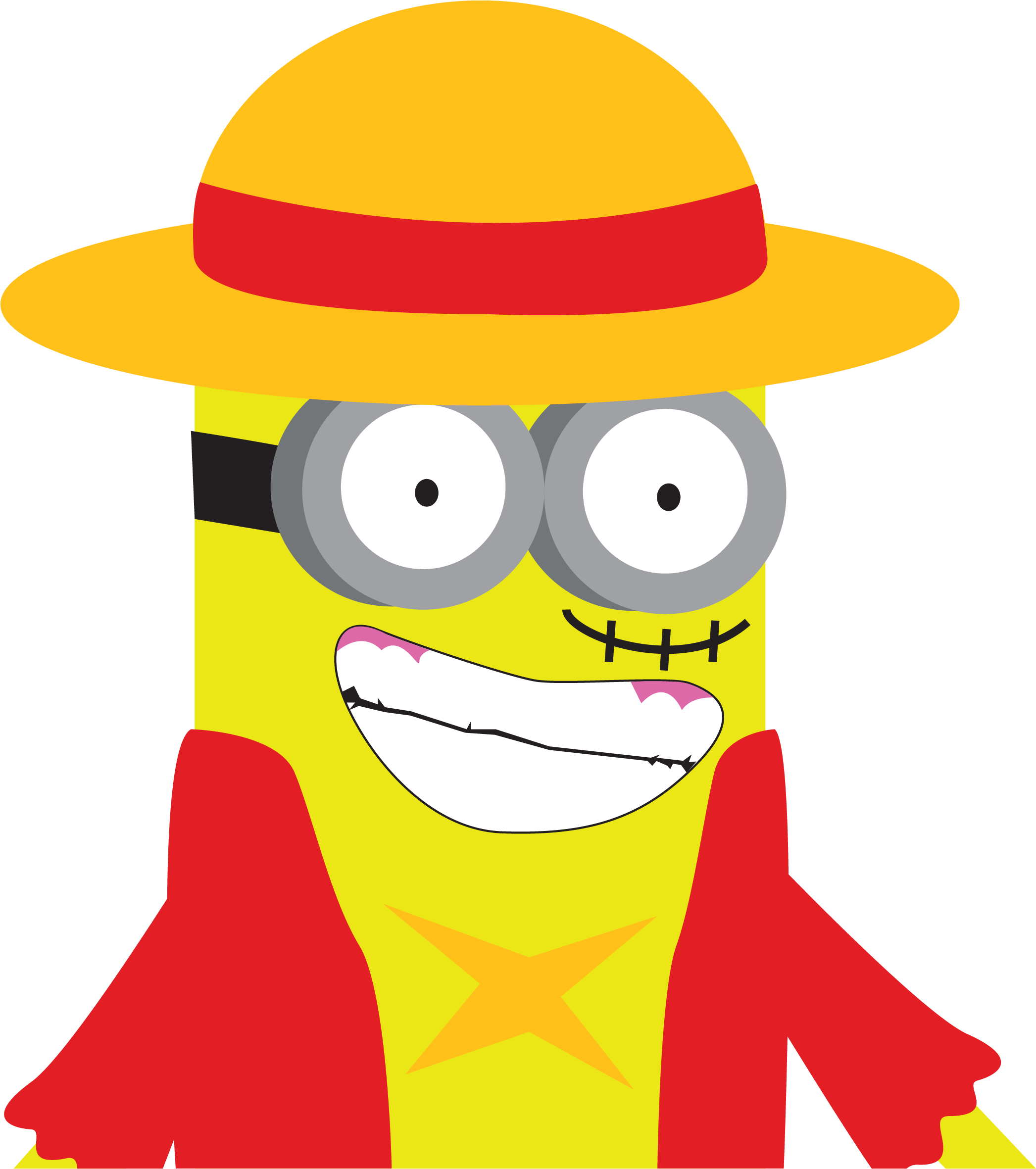 Minion Cosplayas Monkey D Luffy