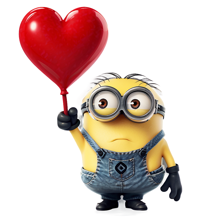 Minion Love Heart Png 05232024