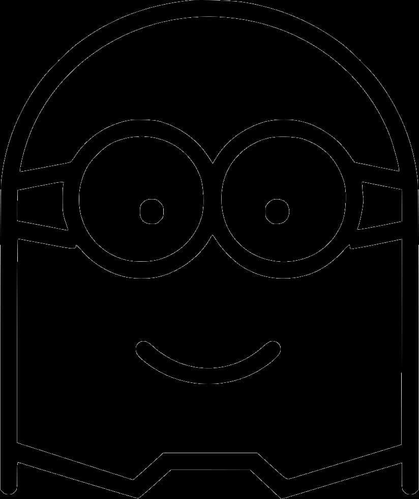 Minion_ Outline_ Vector_ Art