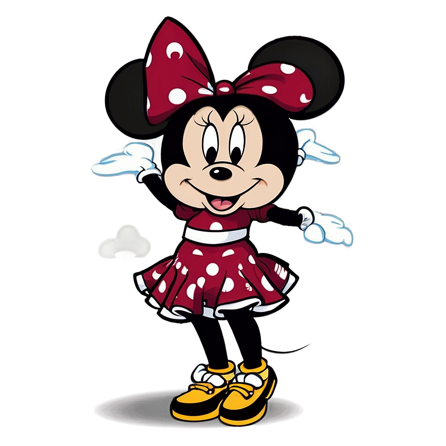 Minnie Mouse Cheerleader Png 05032024