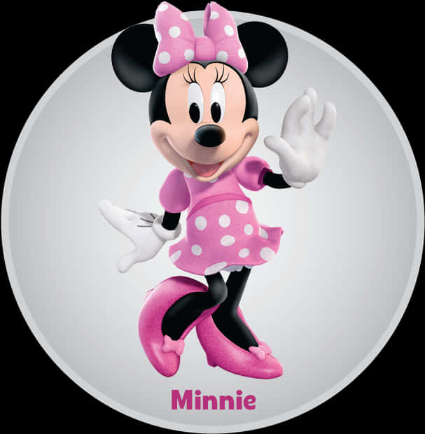 Minnie Mouse Polka Dots Posing