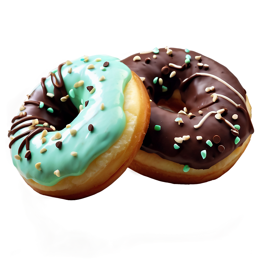 Mint Chocolate Chip Donut Png 05232024