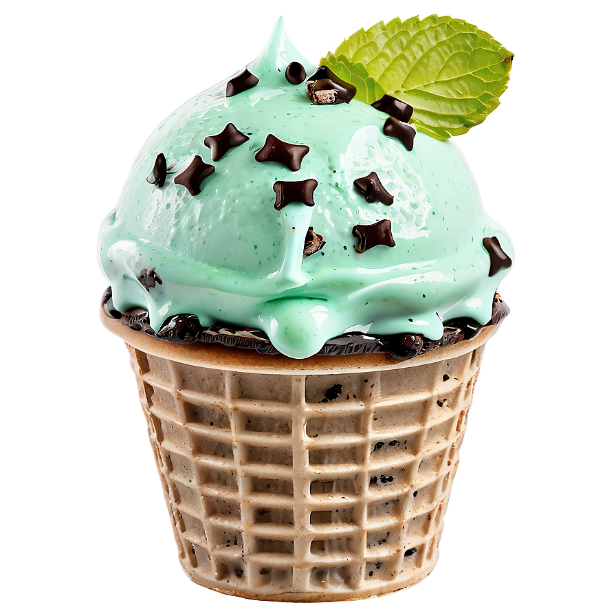 Mint Chocolate Chip Ice Cream Png 50