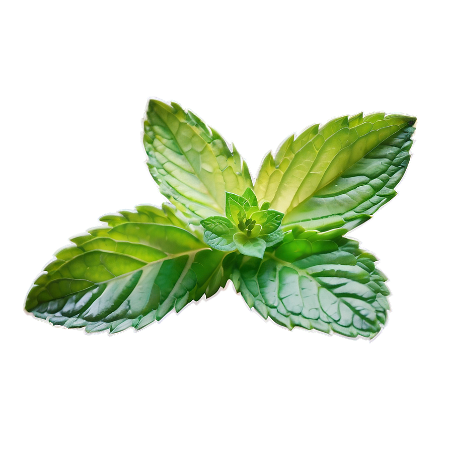 Mint Leaf Closeup Png 06212024