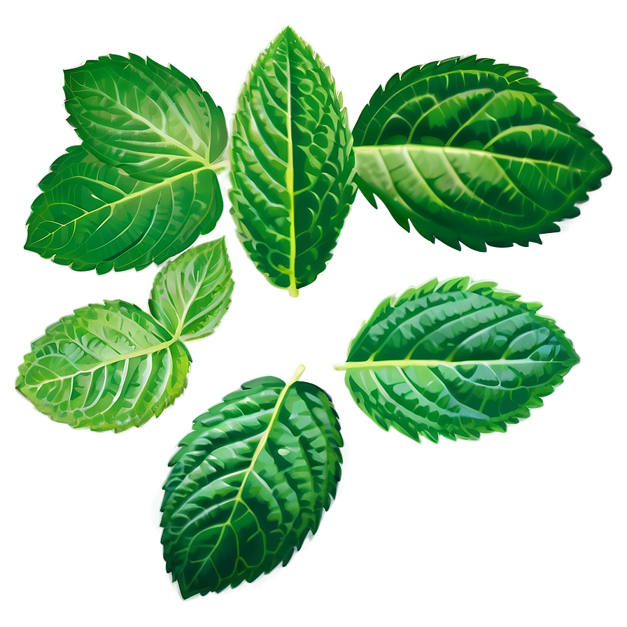 Mint Leaf Pattern Png Nxn86