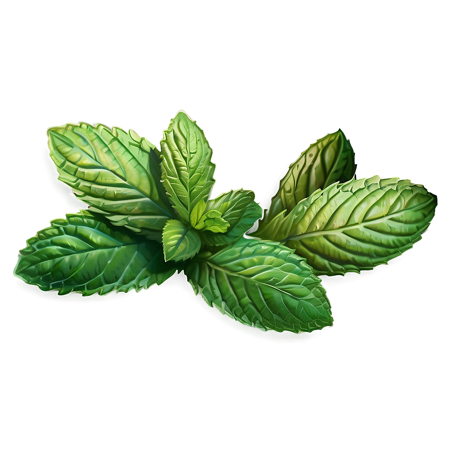 Mint Leaf Pattern Png Tdg72