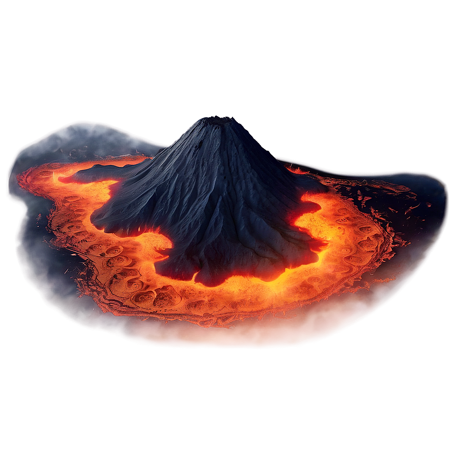 Mirage Of A Volcano Png 91