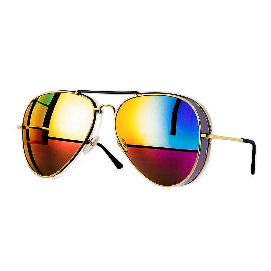 Mirrored Aviator Glasses Png 06272024