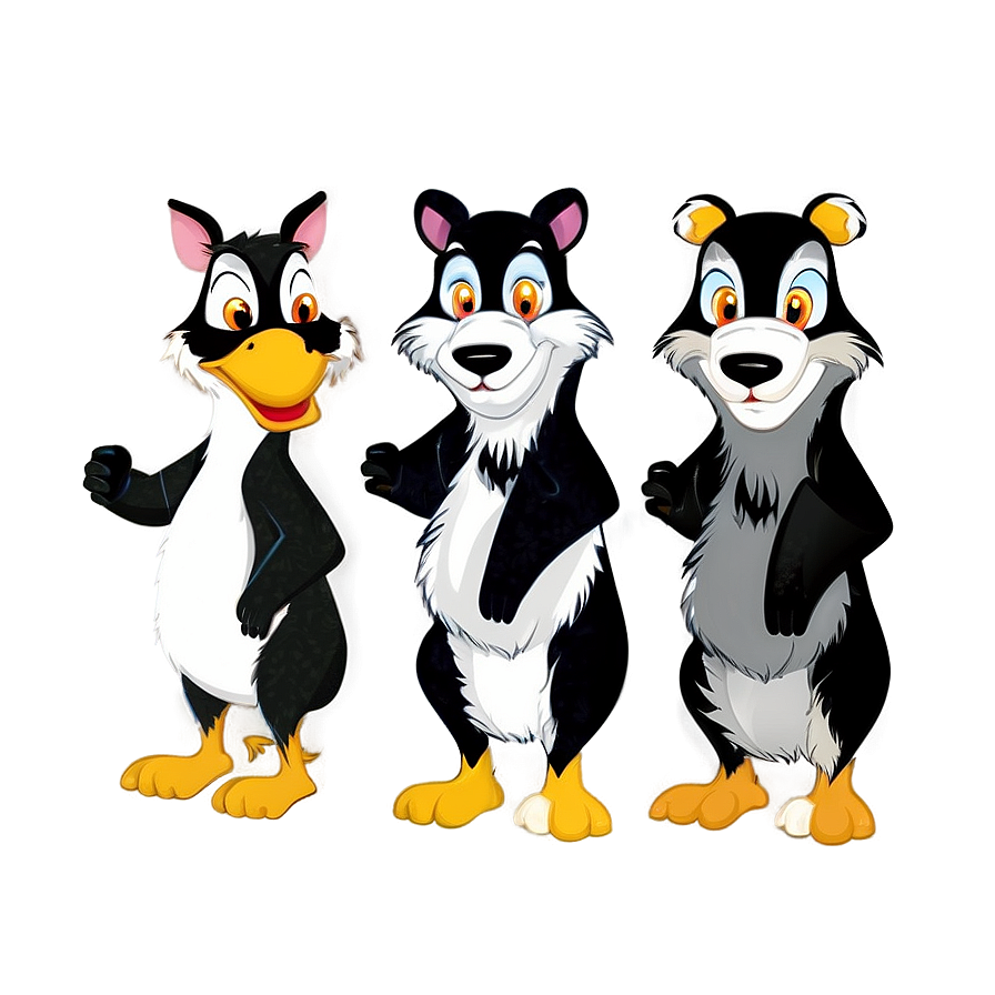 Mischevious Cartoon Animal Antics Png Euj