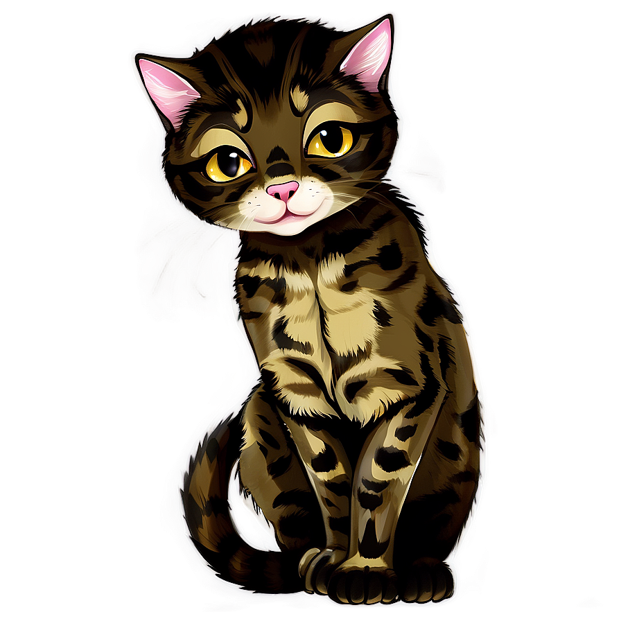 Mischief Kitten Design Png 10