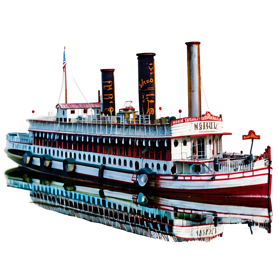 Mississippi Riverboats Vintage Png 06252024