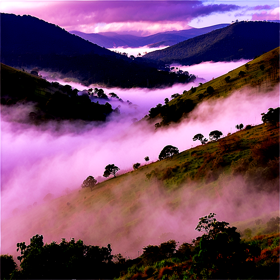 Mist Covered Hills Png 05242024