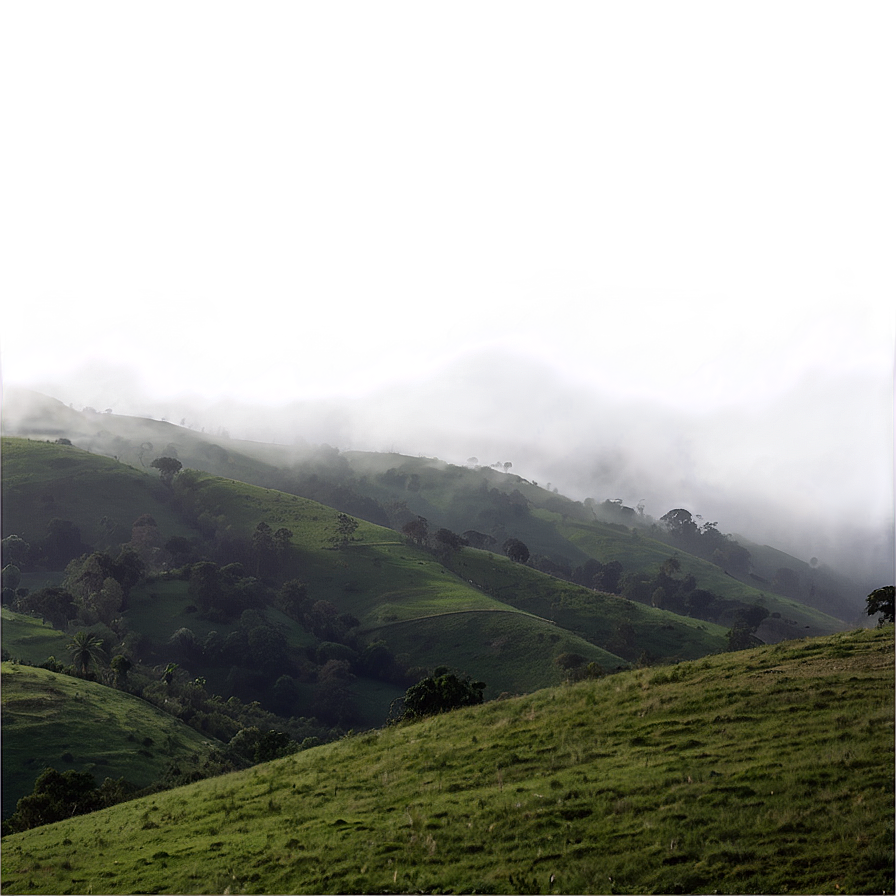 Mist Covered Hills Png 3